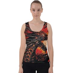 Dragon Velvet Tank Top by Salman4z