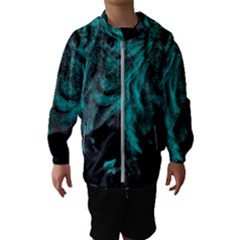 Angry Male Lion Predator Carnivore Kids  Hooded Windbreaker by Salman4z