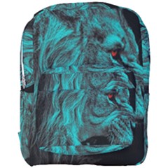 Angry Male Lion Predator Carnivore Full Print Backpack by Salman4z