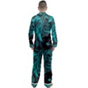 Angry Male Lion Predator Carnivore Men s Long Sleeve Satin Pajamas Set View2