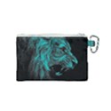 Angry Male Lion Predator Carnivore Canvas Cosmetic Bag (Small) View2