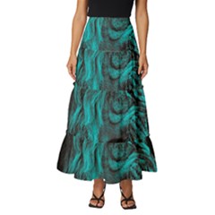 Angry Male Lion Predator Carnivore Tiered Ruffle Maxi Skirt by Salman4z