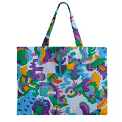 Pattern Hotdogtrap Zipper Mini Tote Bag by Salman4z