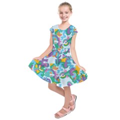 Pattern Hotdogtrap Kids  Short Sleeve Dress by Salman4z