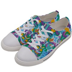 Pattern Hotdogtrap Men s Low Top Canvas Sneakers by Salman4z