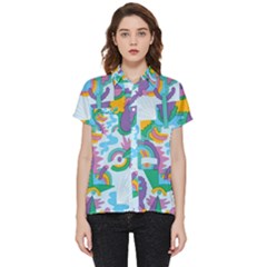 Pattern Hotdogtrap Short Sleeve Pocket Shirt by Salman4z