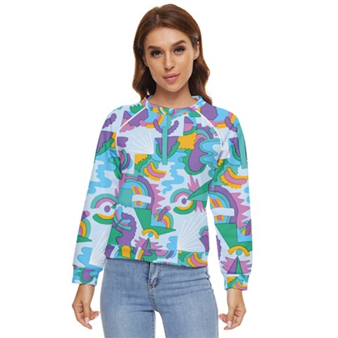 Pattern Hotdogtrap Women s Long Sleeve Raglan Tee by Salman4z