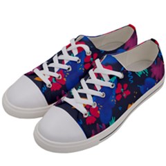 Patterns Rosebuds Women s Low Top Canvas Sneakers by Salman4z