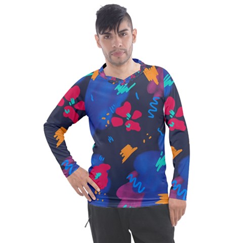 Patterns Rosebuds Men s Pique Long Sleeve Tee by Salman4z