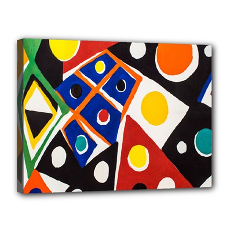 Pattern And Decoration Revisited At The East Side Galleries Canvas 16  X 12  (stretched) by Salman4z