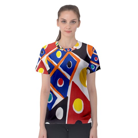 Pattern And Decoration Revisited At The East Side Galleries Women s Sport Mesh Tee by Salman4z