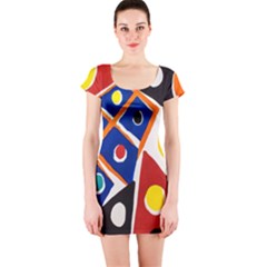 Pattern And Decoration Revisited At The East Side Galleries Short Sleeve Bodycon Dress