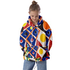 Pattern And Decoration Revisited At The East Side Galleries Kids  Oversized Hoodie by Salman4z