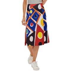 Pattern And Decoration Revisited At The East Side Galleries Midi Panel Skirt by Salman4z