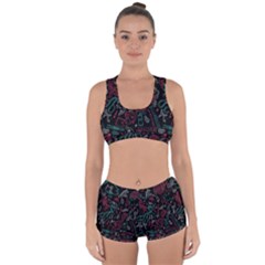 Abstract Pattern Racerback Boyleg Bikini Set by Salman4z