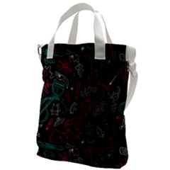 Abstract Pattern Canvas Messenger Bag by Salman4z