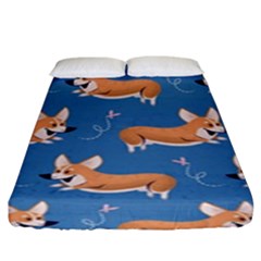 Corgi Patterns Fitted Sheet (king Size) by Salman4z