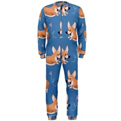 Corgi Patterns Onepiece Jumpsuit (men)