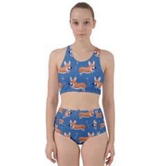 Corgi Patterns Racer Back Bikini Set by Salman4z