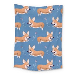 Corgi Patterns Medium Tapestry by Salman4z