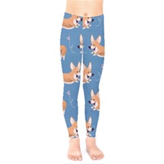 Corgi Patterns Kids  Leggings by Salman4z