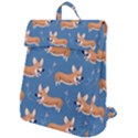 Corgi Patterns Flap Top Backpack View1