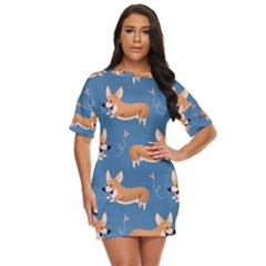 Corgi Patterns Just Threw It On Dress by Salman4z