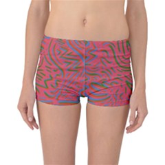 Pattern Saying Wavy Reversible Boyleg Bikini Bottoms by Salman4z