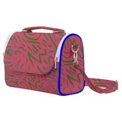 Pattern Saying Wavy Satchel Shoulder Bag by Salman4z