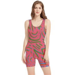 Pattern Saying Wavy Women s Wrestling Singlet by Salman4z