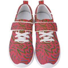 Pattern Saying Wavy Men s Velcro Strap Shoes by Salman4z