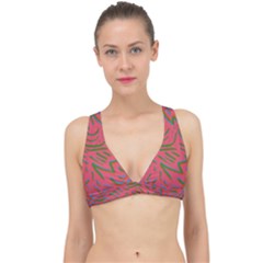 Pattern Saying Wavy Classic Banded Bikini Top by Salman4z