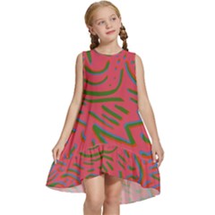 Pattern Saying Wavy Kids  Frill Swing Dress by Salman4z