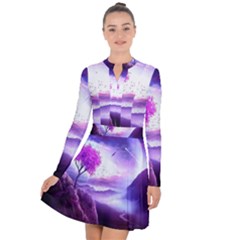 Fantasy World Long Sleeve Panel Dress by Salman4z