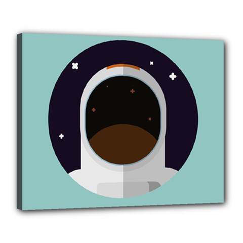 Astronaut Space Astronomy Universe Canvas 20  X 16  (stretched) by Salman4z