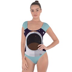 Astronaut Space Astronomy Universe Short Sleeve Leotard  by Salman4z