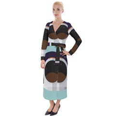 Astronaut Space Astronomy Universe Velvet Maxi Wrap Dress by Salman4z