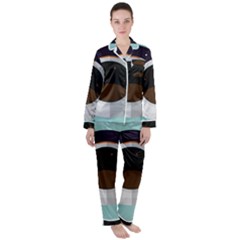 Astronaut Space Astronomy Universe Women s Long Sleeve Satin Pajamas Set	 by Salman4z