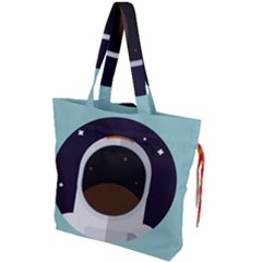 Astronaut Space Astronomy Universe Drawstring Tote Bag by Salman4z