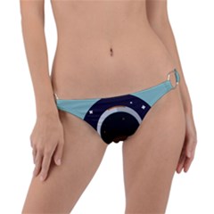 Astronaut Space Astronomy Universe Ring Detail Bikini Bottoms