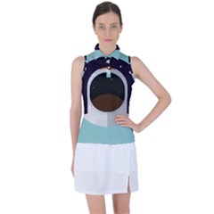 Astronaut Space Astronomy Universe Women s Sleeveless Polo Tee by Salman4z