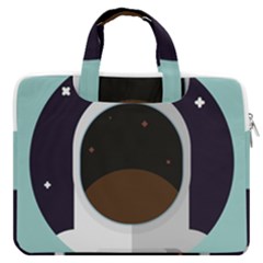 Astronaut Space Astronomy Universe Macbook Pro 13  Double Pocket Laptop Bag by Salman4z