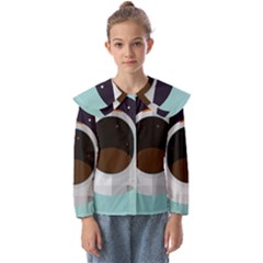 Astronaut Space Astronomy Universe Kids  Peter Pan Collar Blouse by Salman4z