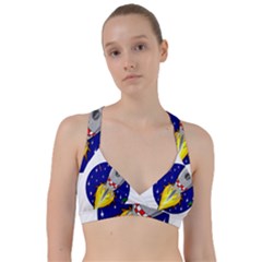 Rocket Ship Launch Vehicle Moon Sweetheart Sports Bra by Salman4z