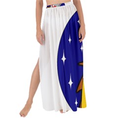 Rocket Ship Launch Vehicle Moon Maxi Chiffon Tie-up Sarong by Salman4z