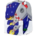 Rocket Ship Launch Vehicle Moon Giant Full Print Backpack View4