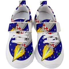 Rocket Ship Launch Vehicle Moon Kids  Velcro Strap Shoes by Salman4z