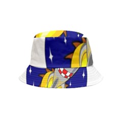 Rocket Ship Launch Vehicle Moon Inside Out Bucket Hat (kids) by Salman4z