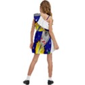 Rocket Ship Launch Vehicle Moon Kids  One Shoulder Party Dress View4