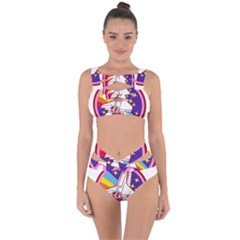 Badge Patch Pink Rainbow Rocket Bandaged Up Bikini Set  by Salman4z